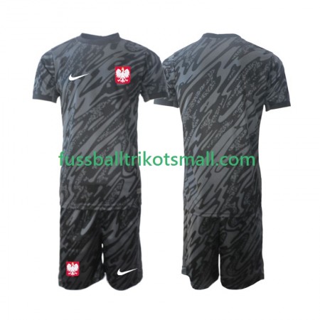 Fußballtrikots Polen Torwart Kinder 2024 Kurzarm Auswärts-trikot kaufen